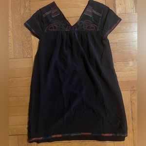 Madewell Black Colorstitch Dress